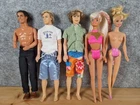 New ListingVintage Barbie + Ken Dolls  x5 Splash N Colour Twist & Turn Ballerina Beach Fun.