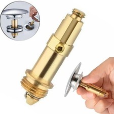 Replacement Brass Basin Sink Bath Waste Easy Pop Up Click Clack Plug Bolt Spring