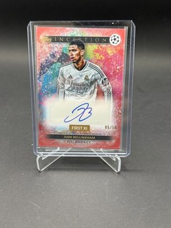 Topps Inception Jude Bellingham Autograph 5/10 Real Madrid First XI Jersey Num