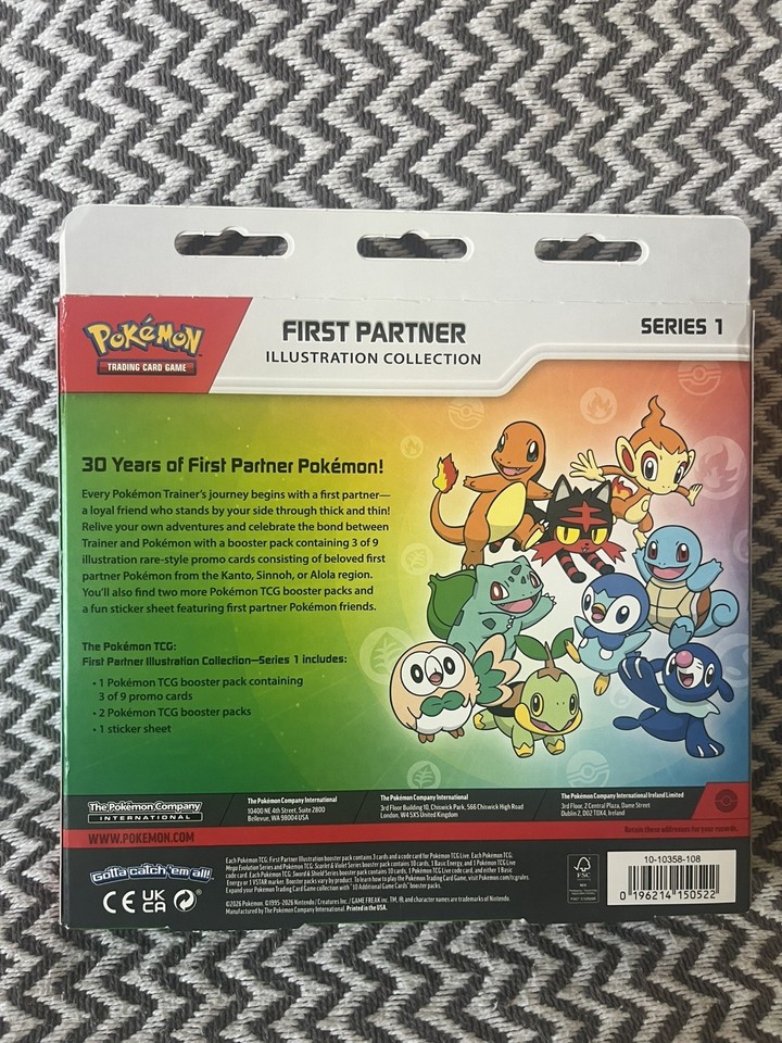 Pokemon First Partner Illustration Collection Series 1 Box I Sealed I ...