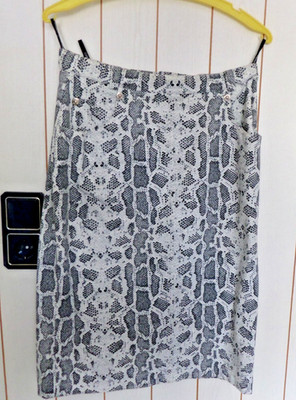 Carina Hepfer *  Damen Midi Rock, Schlitz * Gr. 38 * Vintage * Baumwolle * 90er