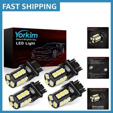 High-Quality 3157 LED Light Bulbs - Ultra Bright 360 Degree Visibility - 4 Count