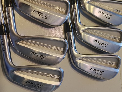 Right Hand Set Of 2023 Titleist T100 Forged Irons 4-9 X Flex KBS Shafts - Picture 3 of 14