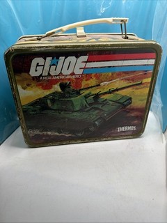 VINTAGE 1982 GI JOE LUNCHBOX w/ THERMOS!