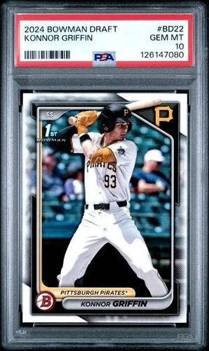 2024 Bowman Draft Konnor Griffin PSA 10 Gem Mint Rookie RC #BD22