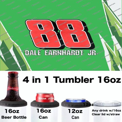 DALE EARNHART JR - NASCAR - 4 in 1 tumbler 16oz