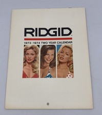 Vintage 1973-1974 The Ridgid Tool Company 2-Year Pin-Up Calendar