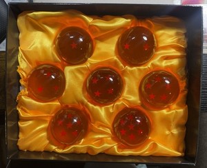 Dragon Ball Z 7-Star Crystal Balls Complete Set 3.5cm Anime Replica w/ Gift Box