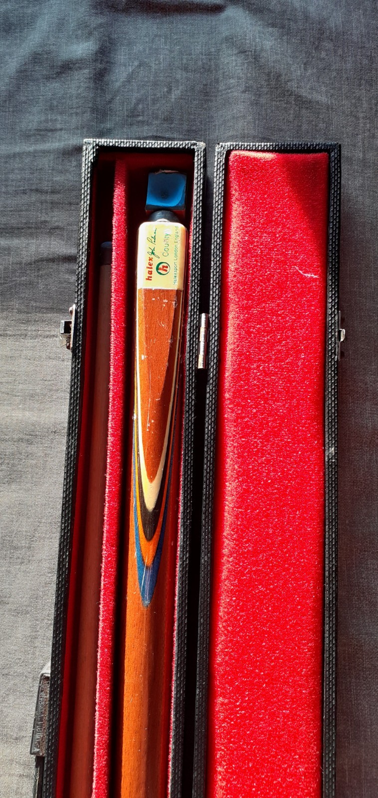Halex John Pulman County Snooker Cue 2 Piece With Hard Case 