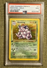 1999 Pokémon FRENCH Nidoking Holo 1st Edition PSA 9