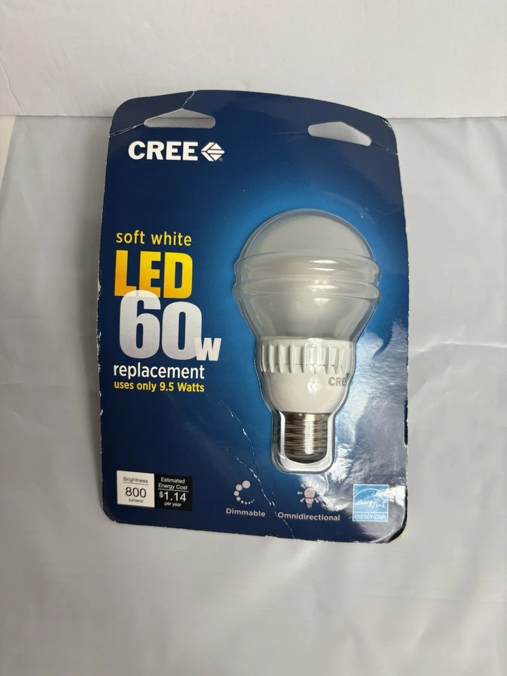 CREE Soft White LED 60W Dimmable Bulb 2700K/800 Lumens - Image 2 of 4