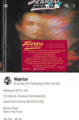 Warrior Patty Smyth ~ Scandal 2014 Remastered AOR CD 1984 Melodic Soft Rock