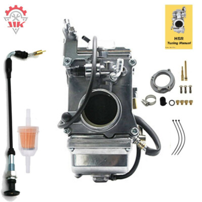 Carburetor & Choke Cable For TM42-6 Mikuni HSR42 Harley Davidson