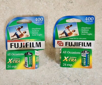 Lot of Fujifilm Superia X-TRA 400 24 Exposure 35mm Film Color Expired  74101200065|