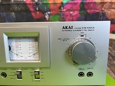 Vintage Akai Stereo Cassette Deck Model CS-M01A Tested Working | eBay