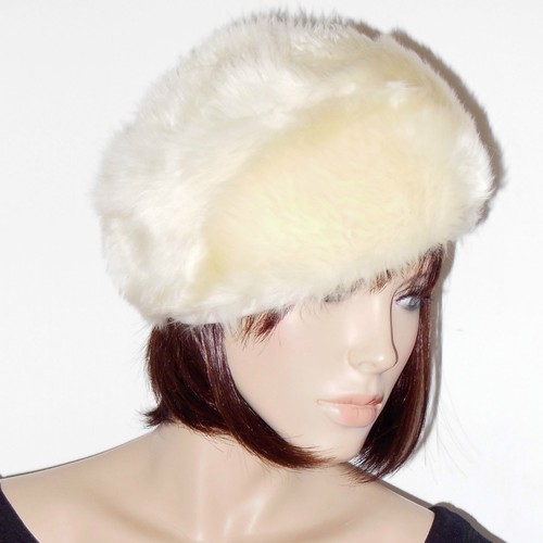 Cappello Pelliccia ECOLOGICA binaco donna colbacco ENTRA VEDI F0068 | eBay