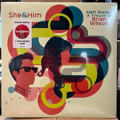 Melt Away by She & Him (Record, Olive Green, 2022) Sealed, Shelf wear *