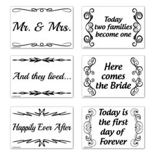 Wedding Yard Sign - 12x18 - Corrugated Plastic Sign - Set of 6