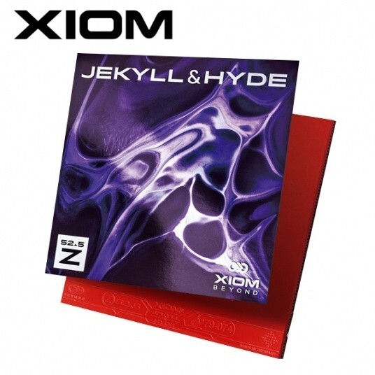 XIOM Ракетка резиновая Jekyll - Hyde Z 52.5 для настольного тенниса Резиновая Черно-красная NWT