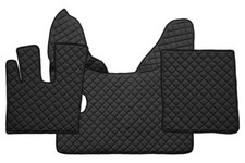For DAF XF 106 2014+/XF 105 2006-2013 Black Set Floor Eco Leather Mats LeftHD