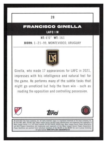 2022 Topps MLS #1-200 Base cards Pick Your Card(s) Complete Your Set - Picture 51 of 347