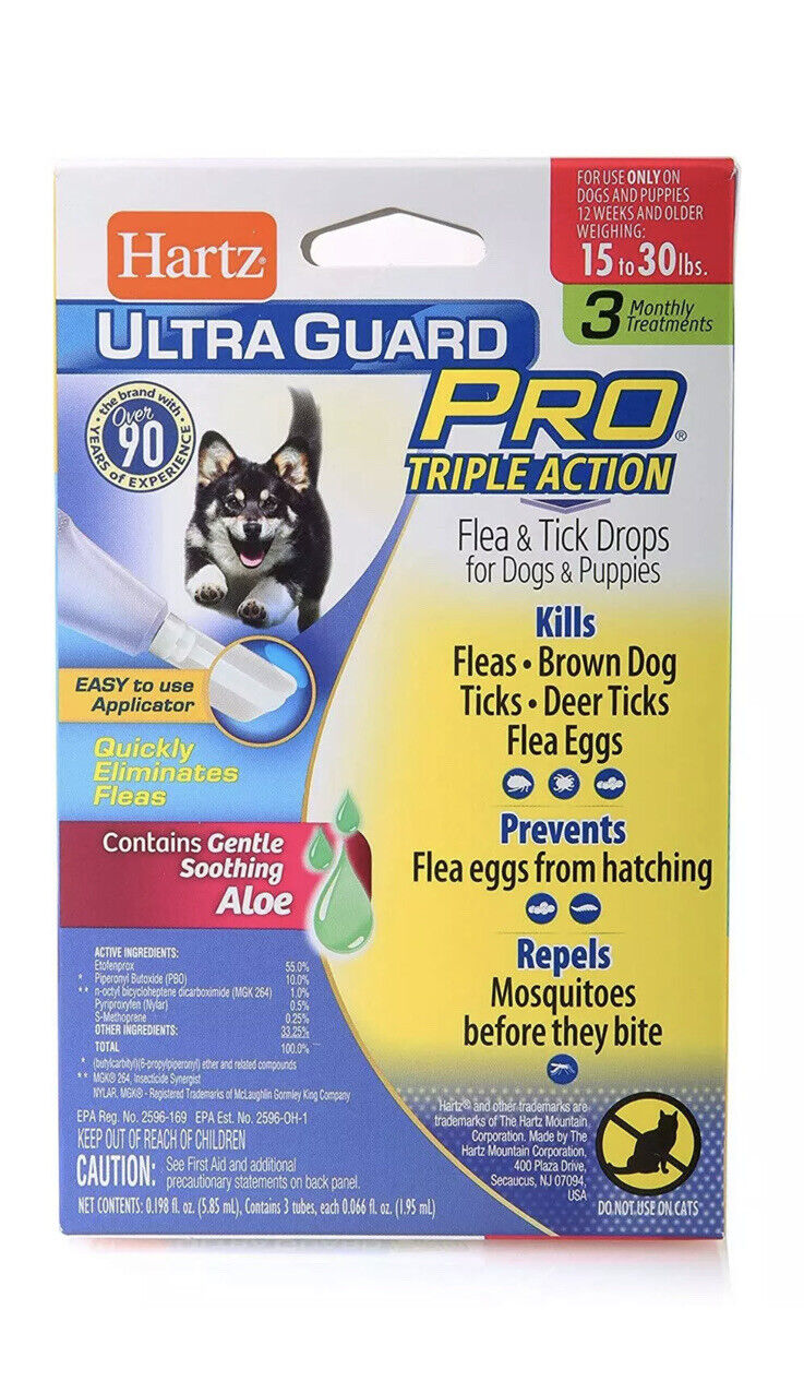 Hartz Ultra Guard Pro Flea Many popular brands & Industry No. 1 15-30 Tick Drops Dogs for Puppies
