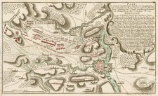 Minden Schlacht 1759 Original Kupferstich Raspe 1760 2