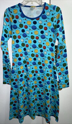 DUNS SWEDEN ORGANIC COTTON PLANETS DRESS SZ M 38/40 | eBay