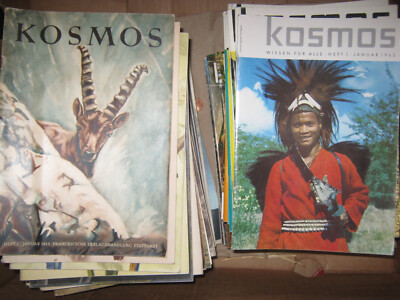 Etwa 95 Kosmos Bände Wissen für Alle 1953-1977