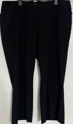 Pantalon De Travail Lane Bryant Taille 14 Short - Noir, Ourlet 24,5 Pouces, Occasion Très Bon état
