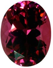 Natural Extra Fine Deep Raspberry Red Rhodolite Garnet - Oval - Madagascar - AAA