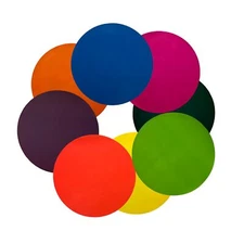 16 Pack Colorful Dry Erase Dots – 6 Inches Removable Vinyl Circles for Whiteb...