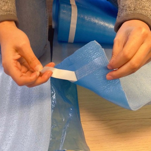 Flooring Underlayment 2-in-1 Premium Cushioning & Sound Reduction Blue Foam - Picture 4 of 5
