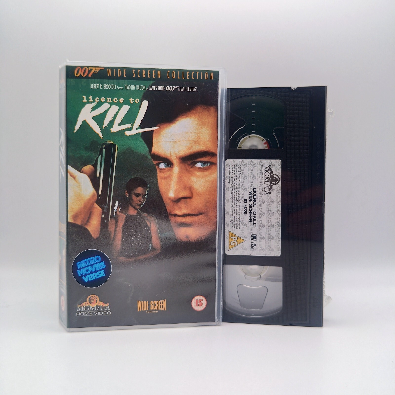 James Bond License To Kill Widescreen Edition VHS 007 New and Sealed Tape (1989)