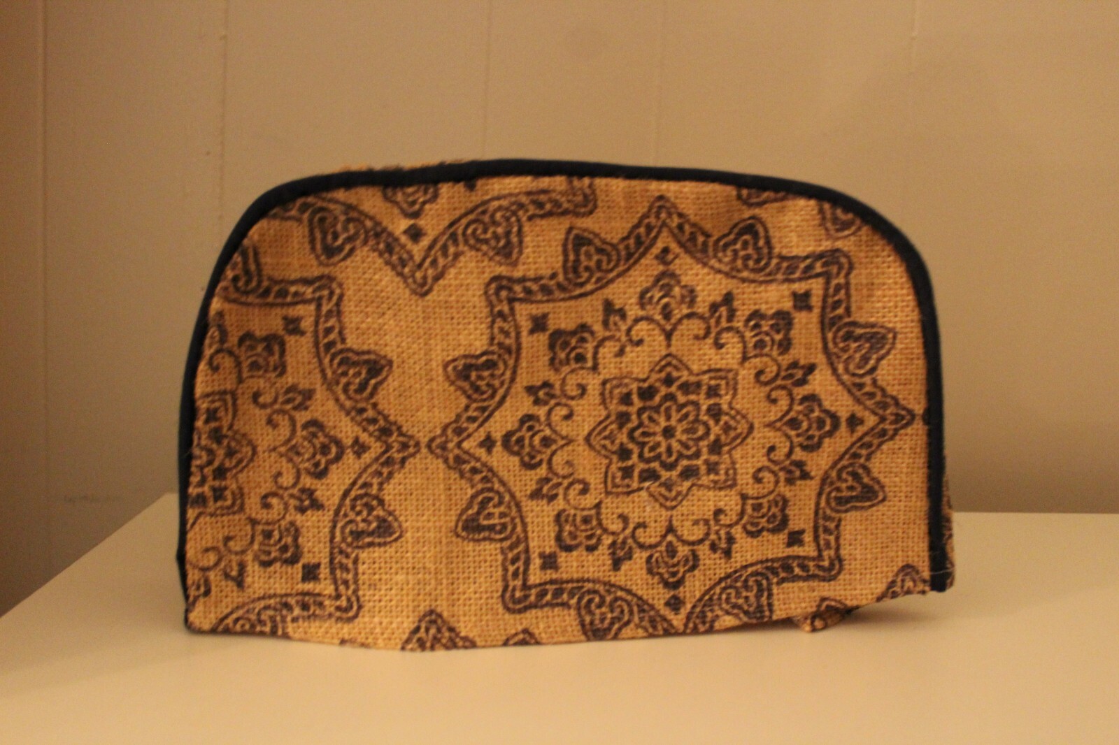 Blue Medallion Burlap Toaster Cover eBay