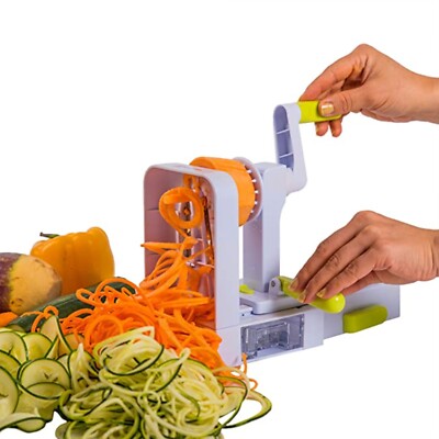 Zummy 5 Blade Vegetable Spiralizer Folding Veggie Pasta & Spaghetti Potato