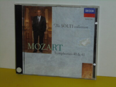 CD - MOZART - SYMPHONY NO. 40 IN G MINOR K550 & NO. 41 IN C MAJOR K551 - SOLTI