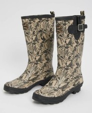 Lady's Women's Tu Animal Leopard Print Wellies Wellington Boots UK 8