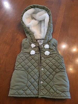 Gilet Aspen Pour Fille 24 Mois - Gris, Sans Manches, Avec Poches Et Fermeture Zip - Très Bon état