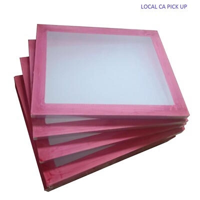 CA PICKUP-6pcs 20'' x 24'' Aluminum Screen Printing Frame with 110 White Mesh