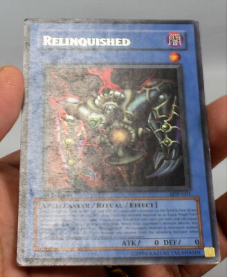 YuGiOh Relinquished SDP-001 - Ultra Rare - 1st Edition Holo ~ Yu