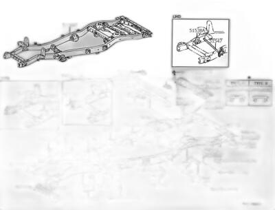 Toyota Genuine Land Cruiser Frame Crossmember Sub-Assembly Rear