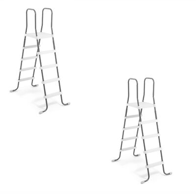 Intex Steel Frame 52'' Entry Step Ladder for Above Ground Swimming Pools