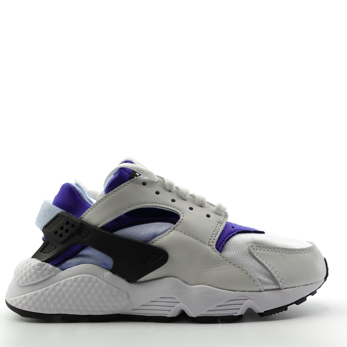 Nike Air Huarache White Aluminum Black Sneakers DH4439 100 Womens