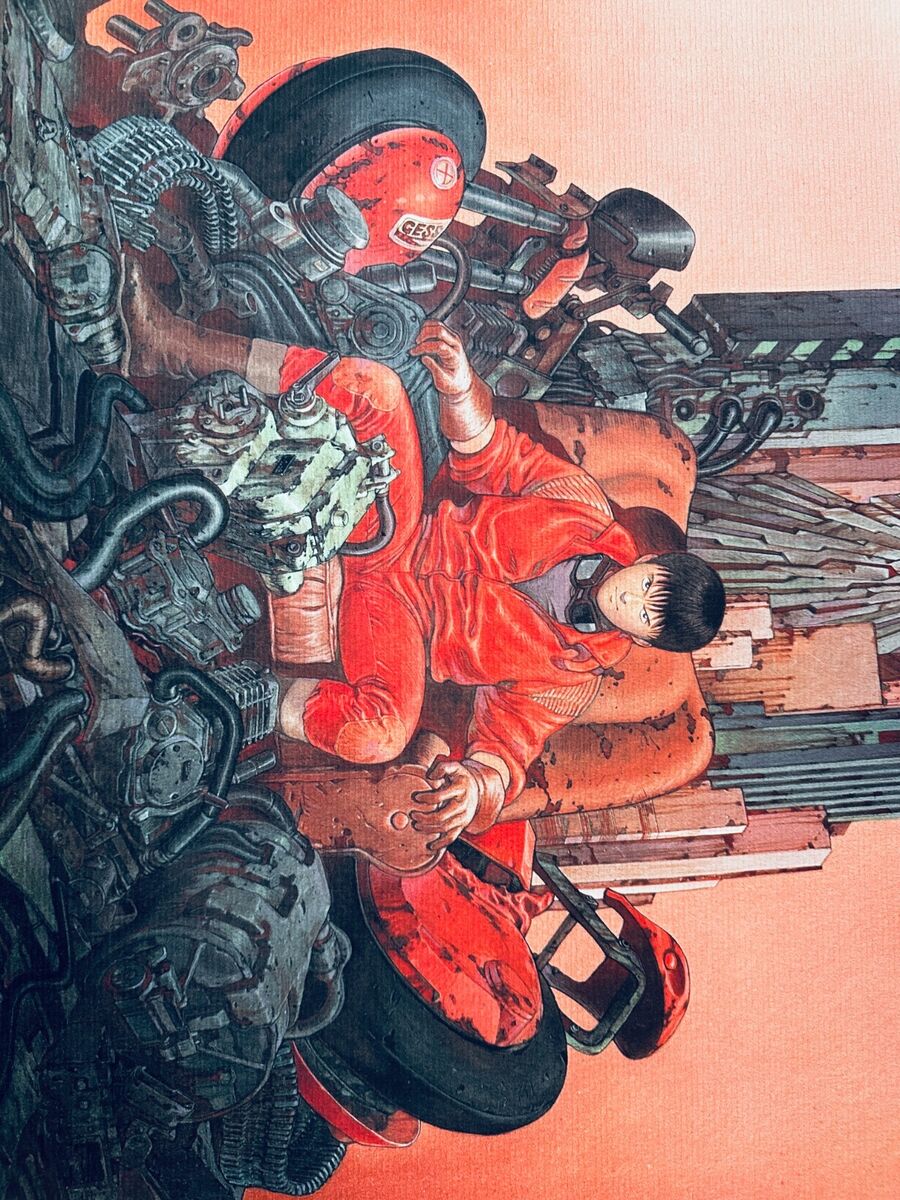 AKIRA VINTAGE Kaneda Poster 1000 editions Katsuhiro Otomo AKIRA VINTAGE Kaneda Poster 1000 editions Katsuhiro Otomo