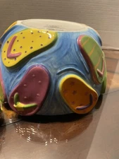 Paradise Ceramic Serving Bowl Beach Theme Flip Flops Lot Set Summer Sonoma