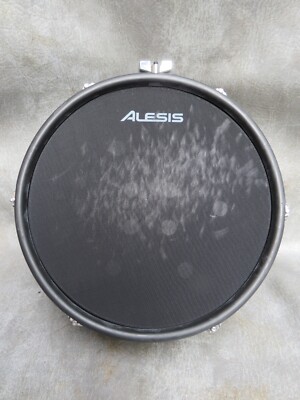 AN ALESIS 10'' DUAL ZONE MESH ELECTRONIC DRUM PAD