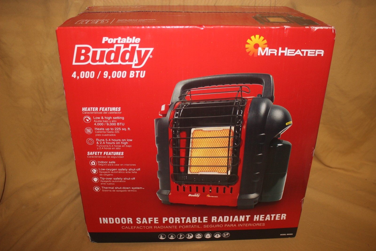 Mr. Heater Portable Buddy 9000 BTU Indoor Radiant Propane Heater MH9BX -  NEW - NewIt