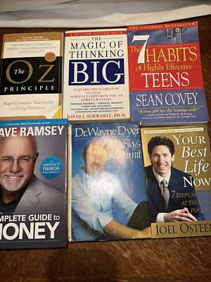 Lot If 6 Self Help/self Development Books