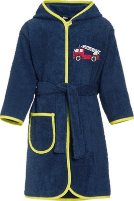 Playshoes Frottee-Bademantel Feuerwehr 110/116